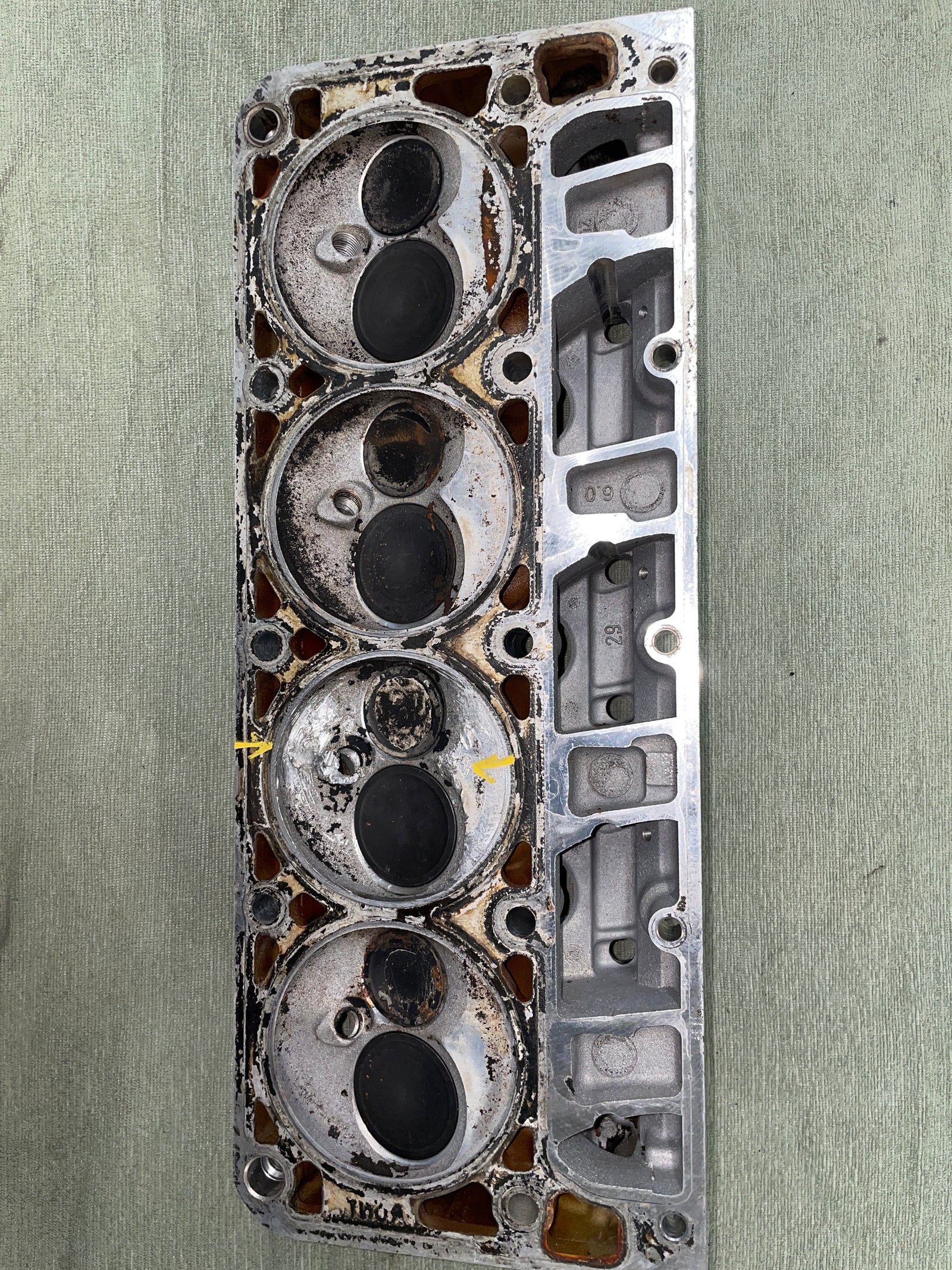 Used 317 Cylinder Head #014
