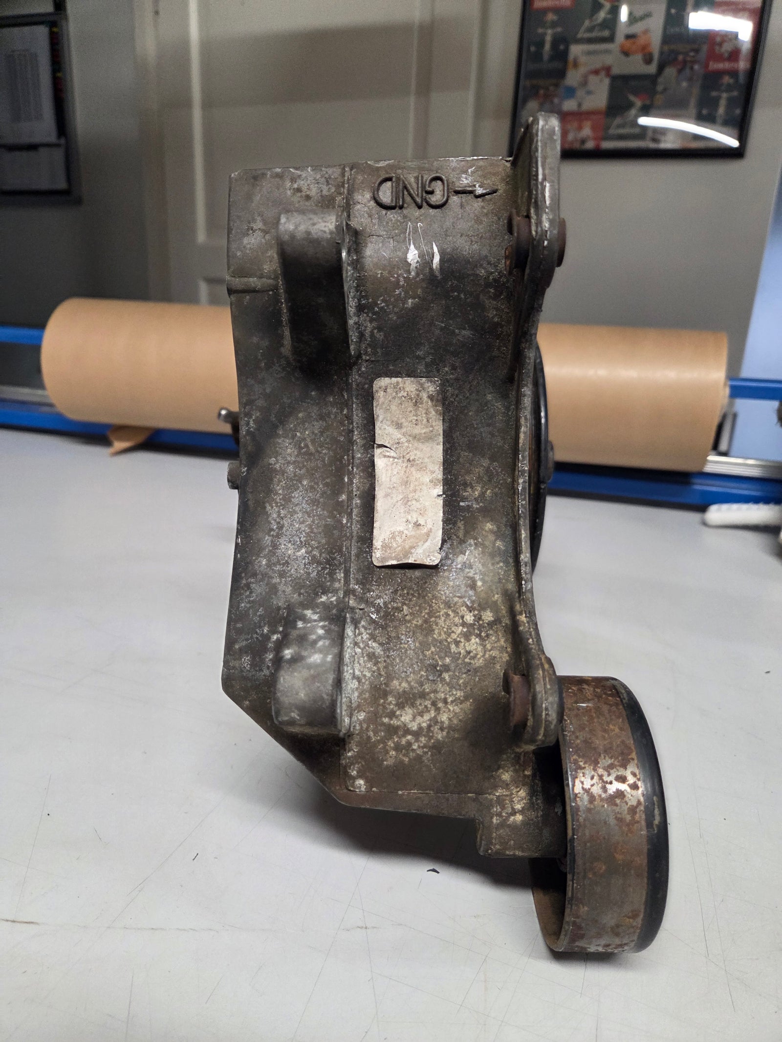 Used GM LS Truck Power Steering Pump Bracket with Pump