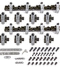 BBC Shaft Rocker Arm Kit w/Brodix SR20 Heads