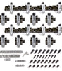 BBC Shaft Rocker Arm Kit w/Brodix SR20 Heads