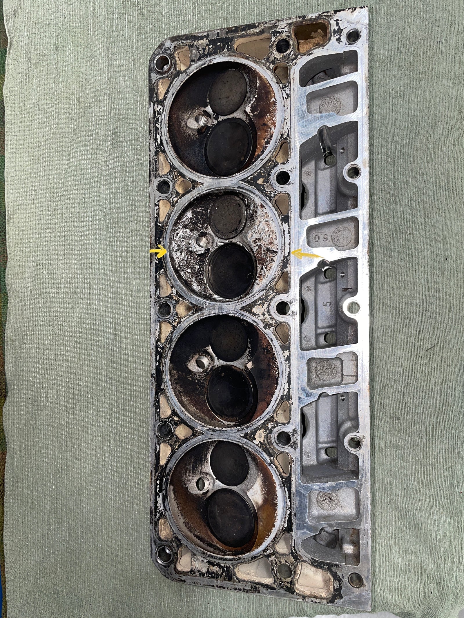 Used 317 Cylinder Head #008