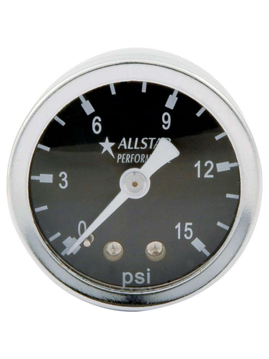 1.5in Gauge 0-15 PSI Liquid Filled