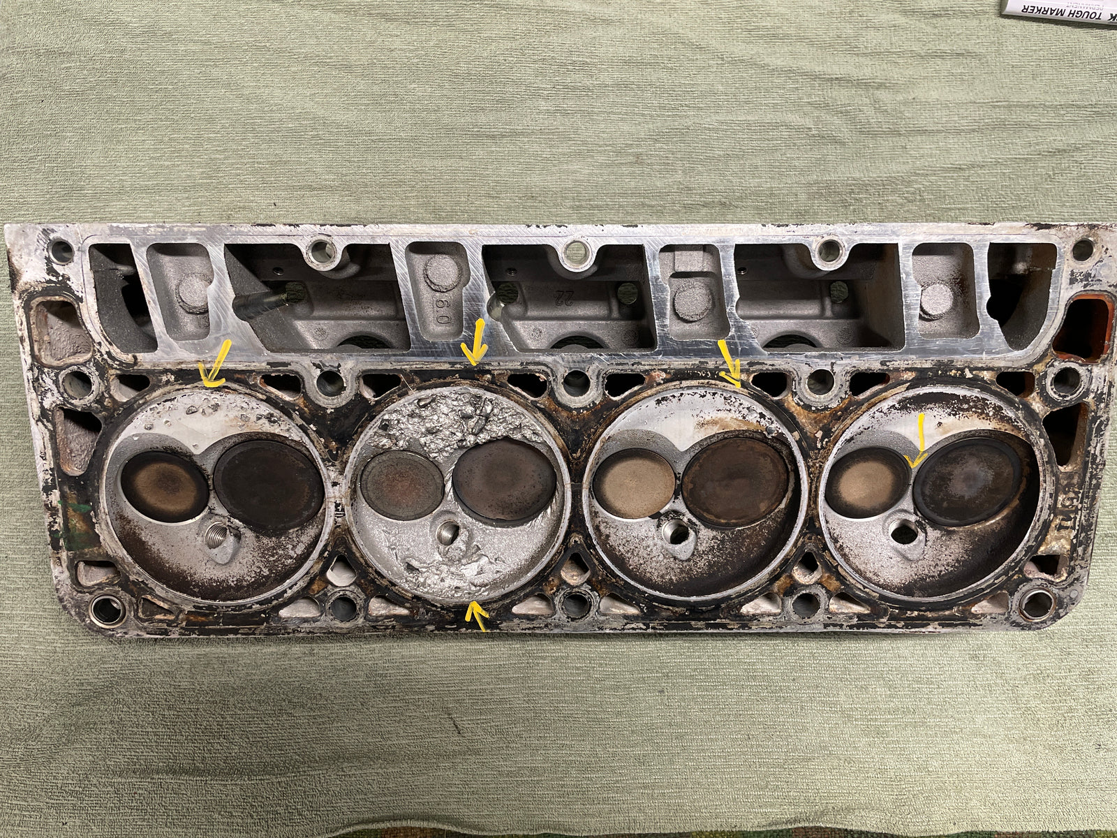 Used 317 Cylinder Head #011