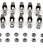 Rocker Arm, Magnum, 3/8 in Stud Mount, 1.60 Ratio, Roller Tip, Chromoly, Small Block Ford, Set of 16