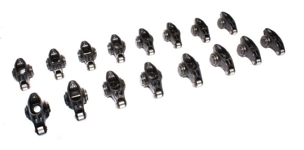 Rocker Arm, Ultra Pro Magnum, 7/16 in Stud Mount, 1.70 Ratio, Full Roller, Chromoly, Big Block Chevy, Set of 16