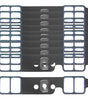 SBC Intake Gaskets 10pk Stock Port 1.23 x 1.99