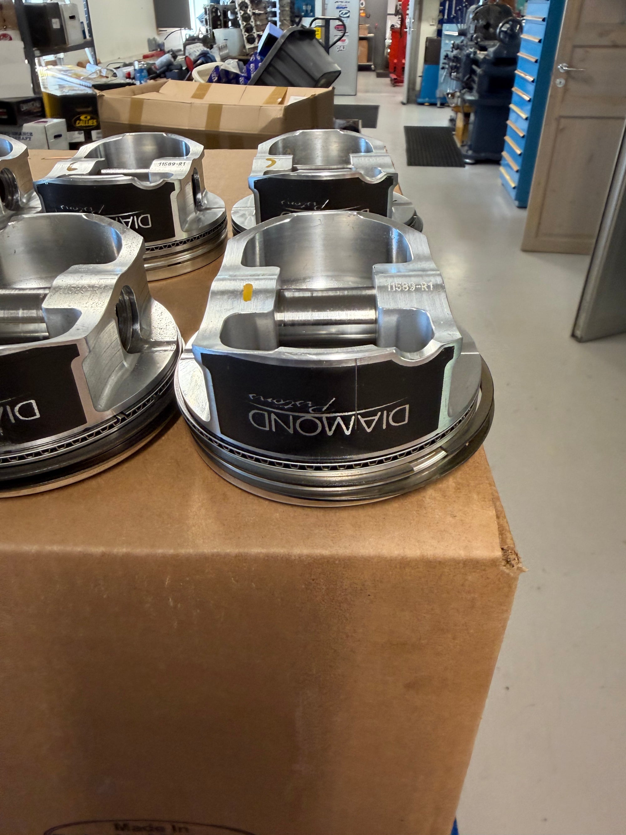 Diamond LS9/LSA Forged Piston Set, 4.070" Bore - PREOWNED