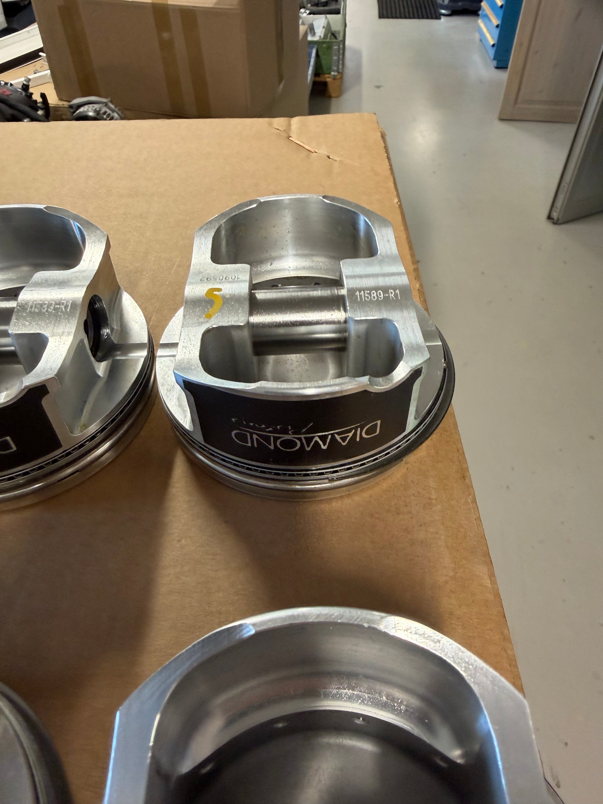 Diamond LS9/LSA Forged Piston Set, 4.070" Bore - PREOWNED
