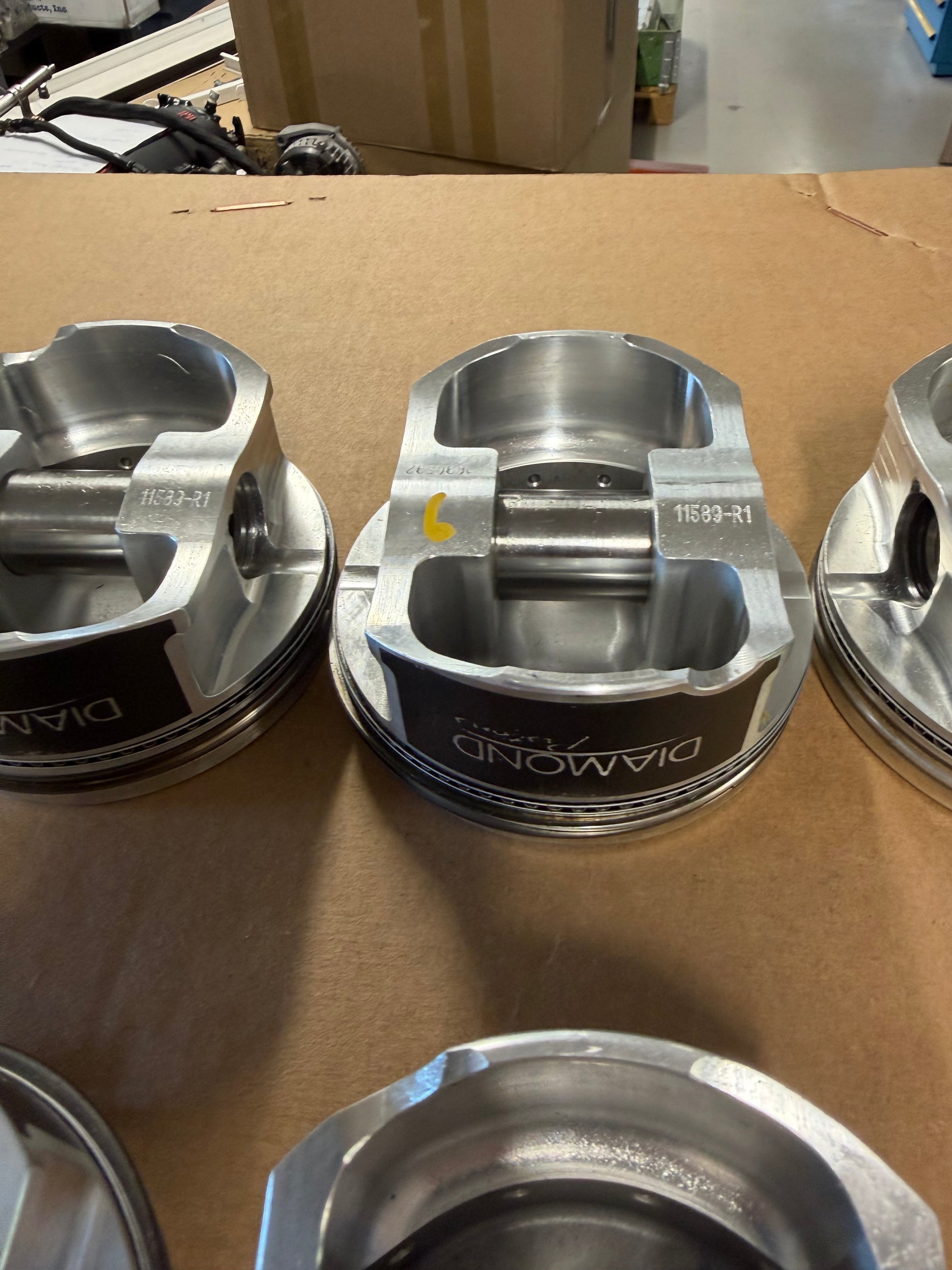 Diamond LS9/LSA Forged Piston Set, 4.070" Bore - PREOWNED