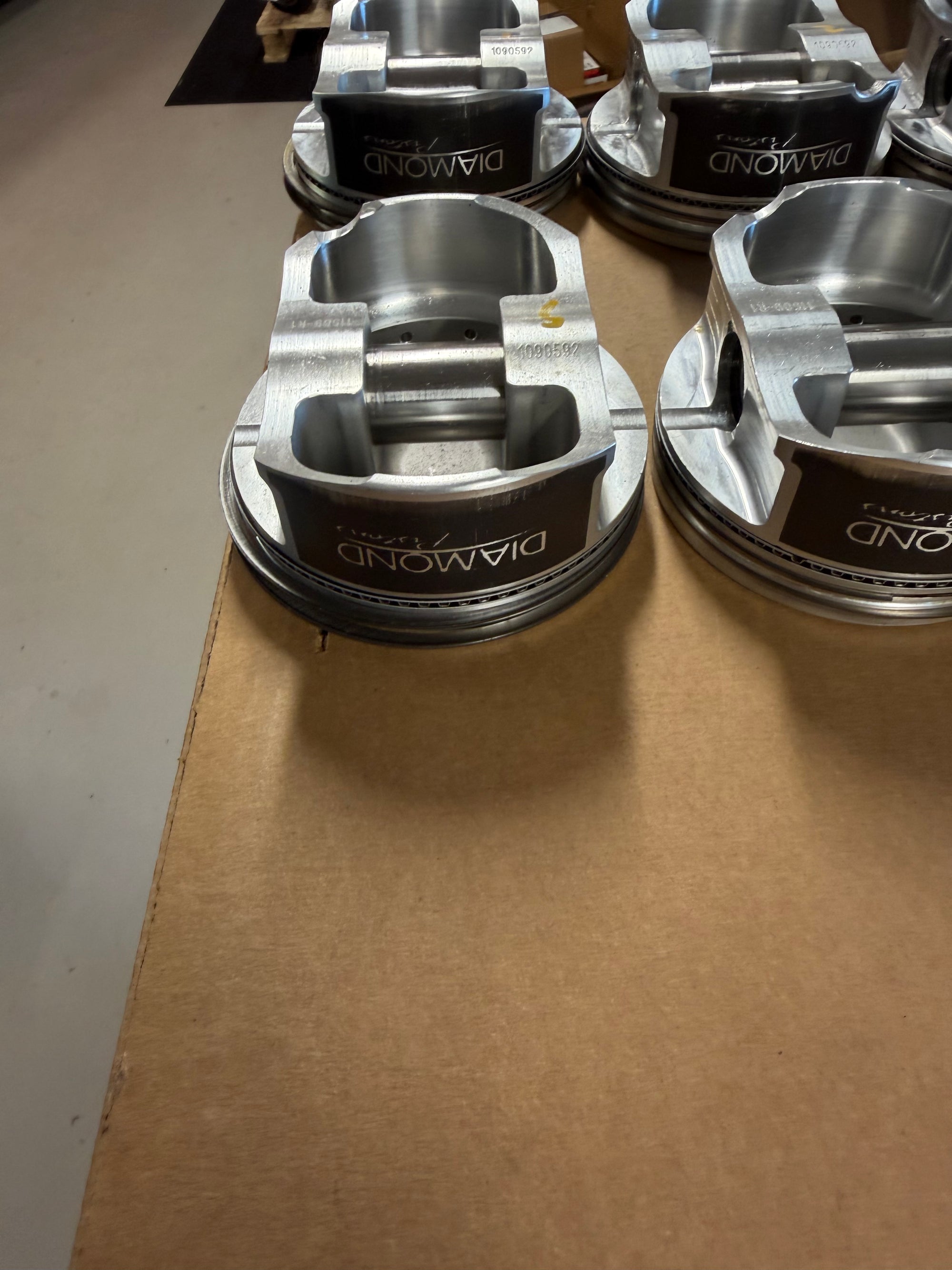Diamond LS9/LSA Forged Piston Set, 4.070" Bore - PREOWNED