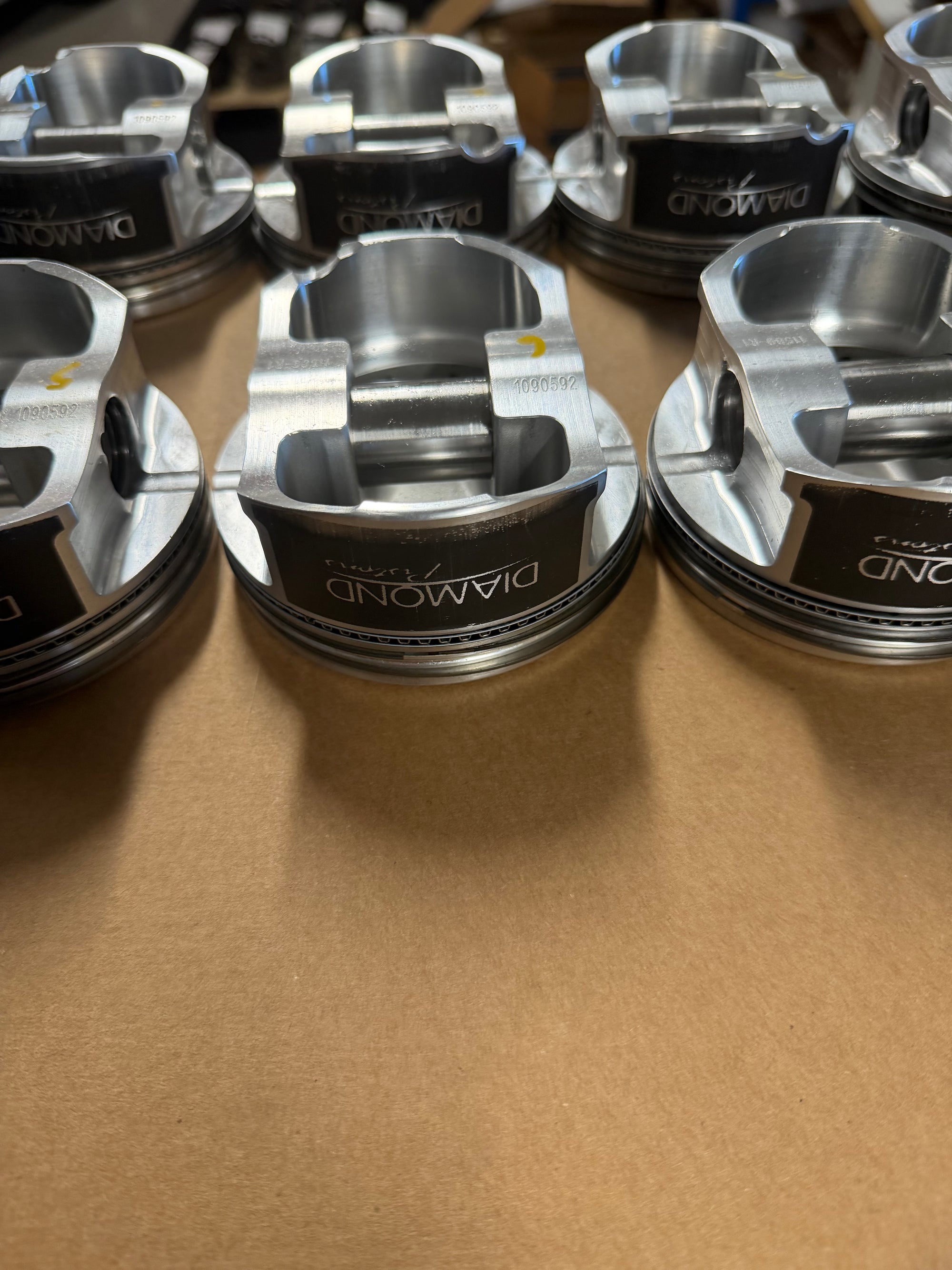Diamond LS9/LSA Forged Piston Set, 4.070" Bore - PREOWNED