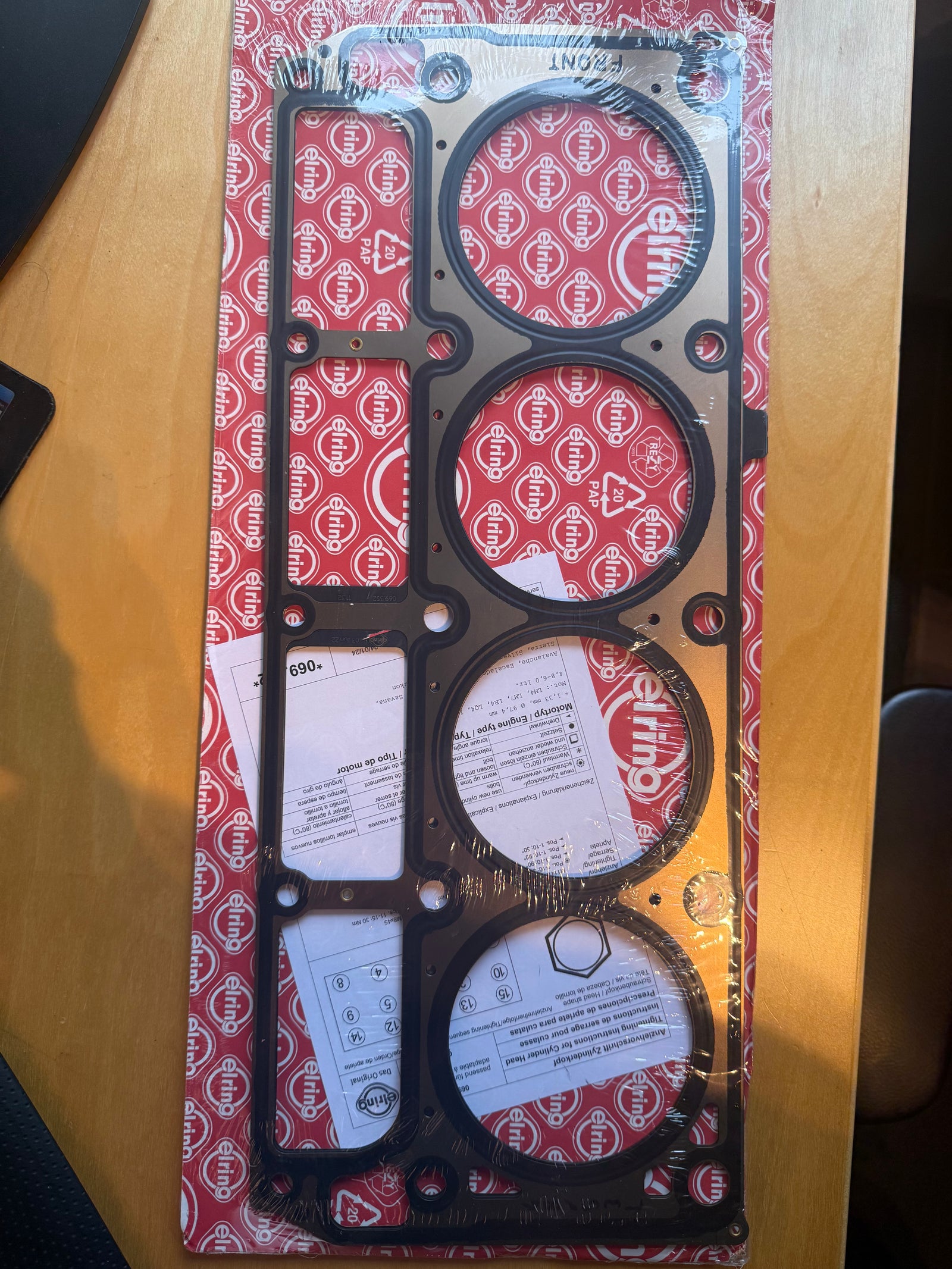 ELRING SMALL BORE MLS HEAD GASKET - 3.850" BORE - SINGLE GASKET