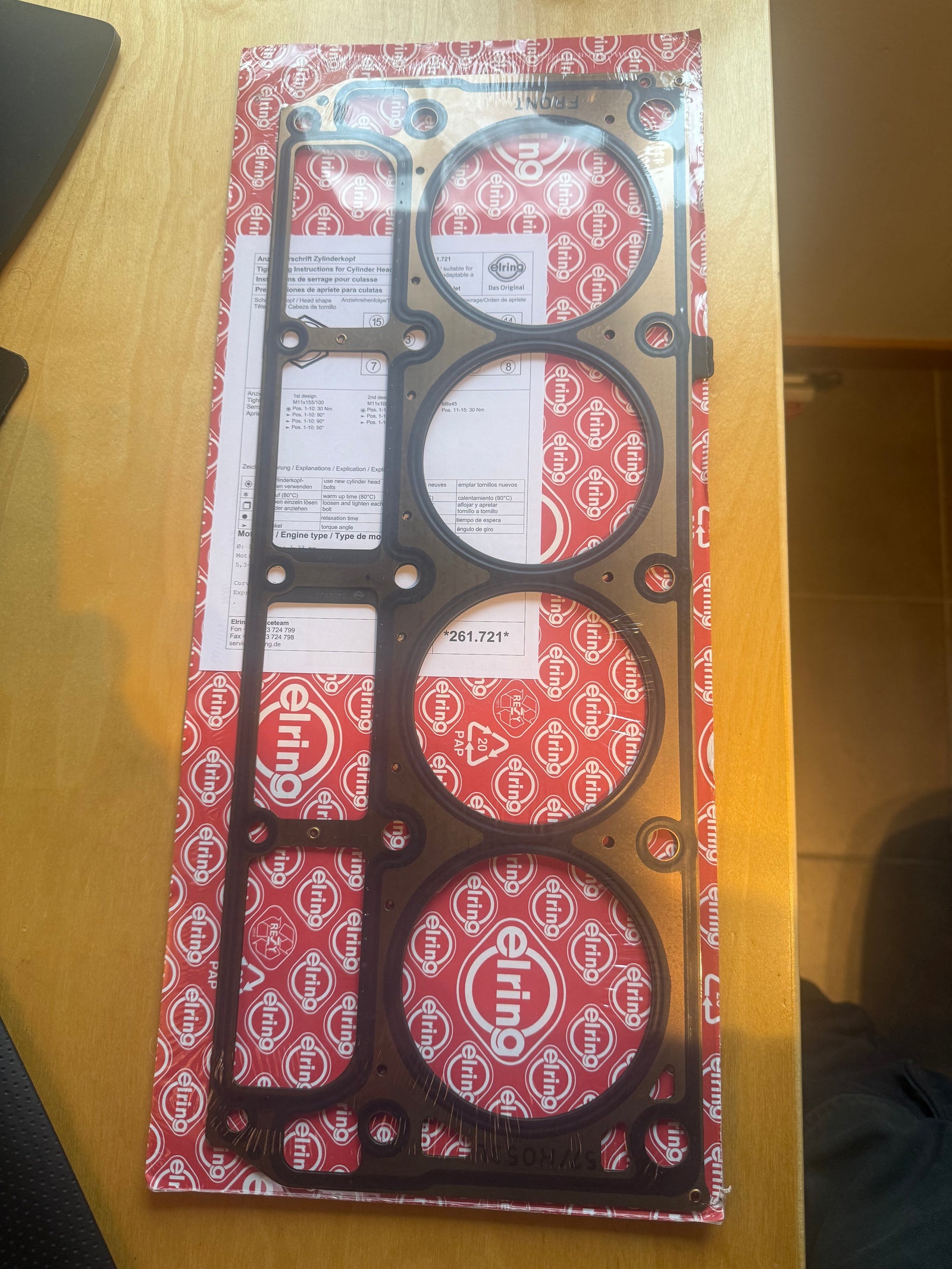 ELRING SMALL BORE MLS HEAD GASKET - 3.93" BORE - SINGLE GASKET