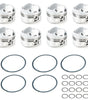 BBC Domed Piston Set 4.500 Bore +45cc