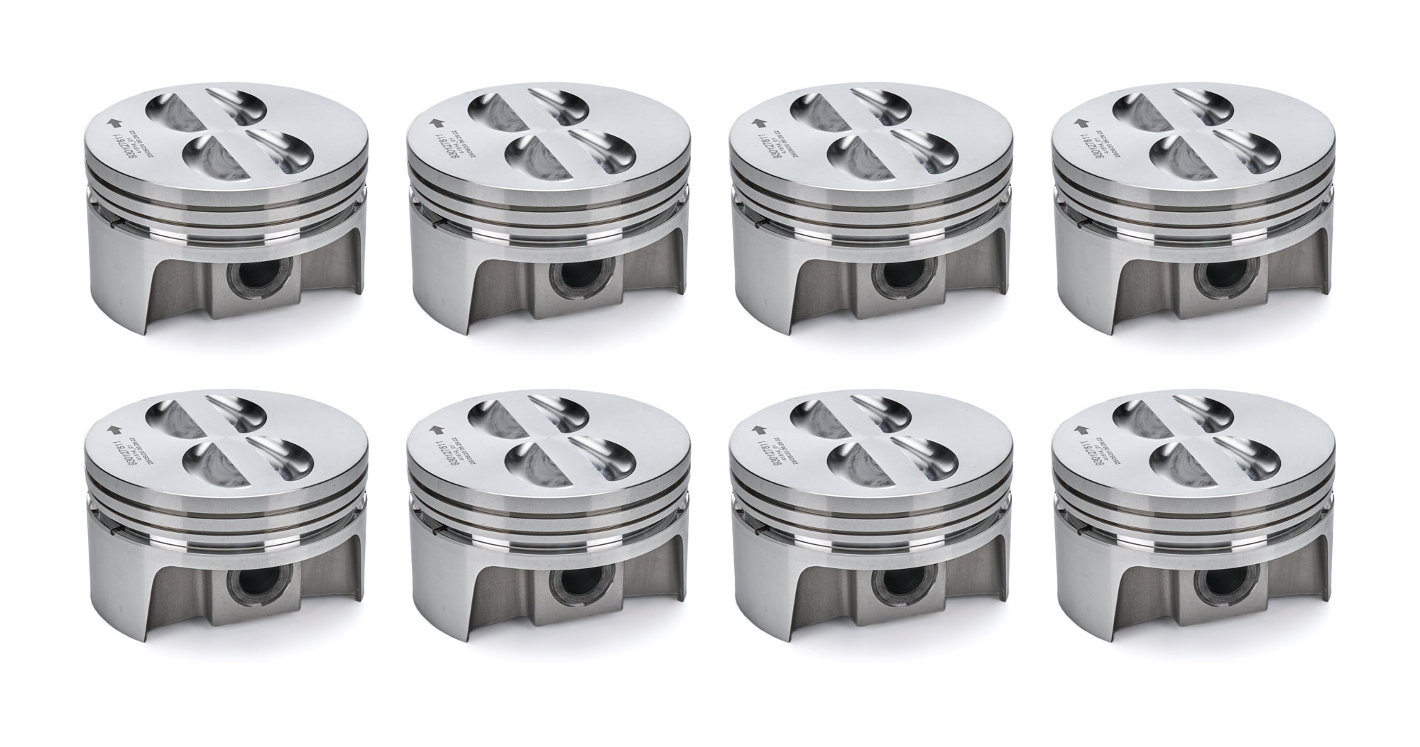 SBC PowerPak FT Piston Set  4.011 Bore  GM 604