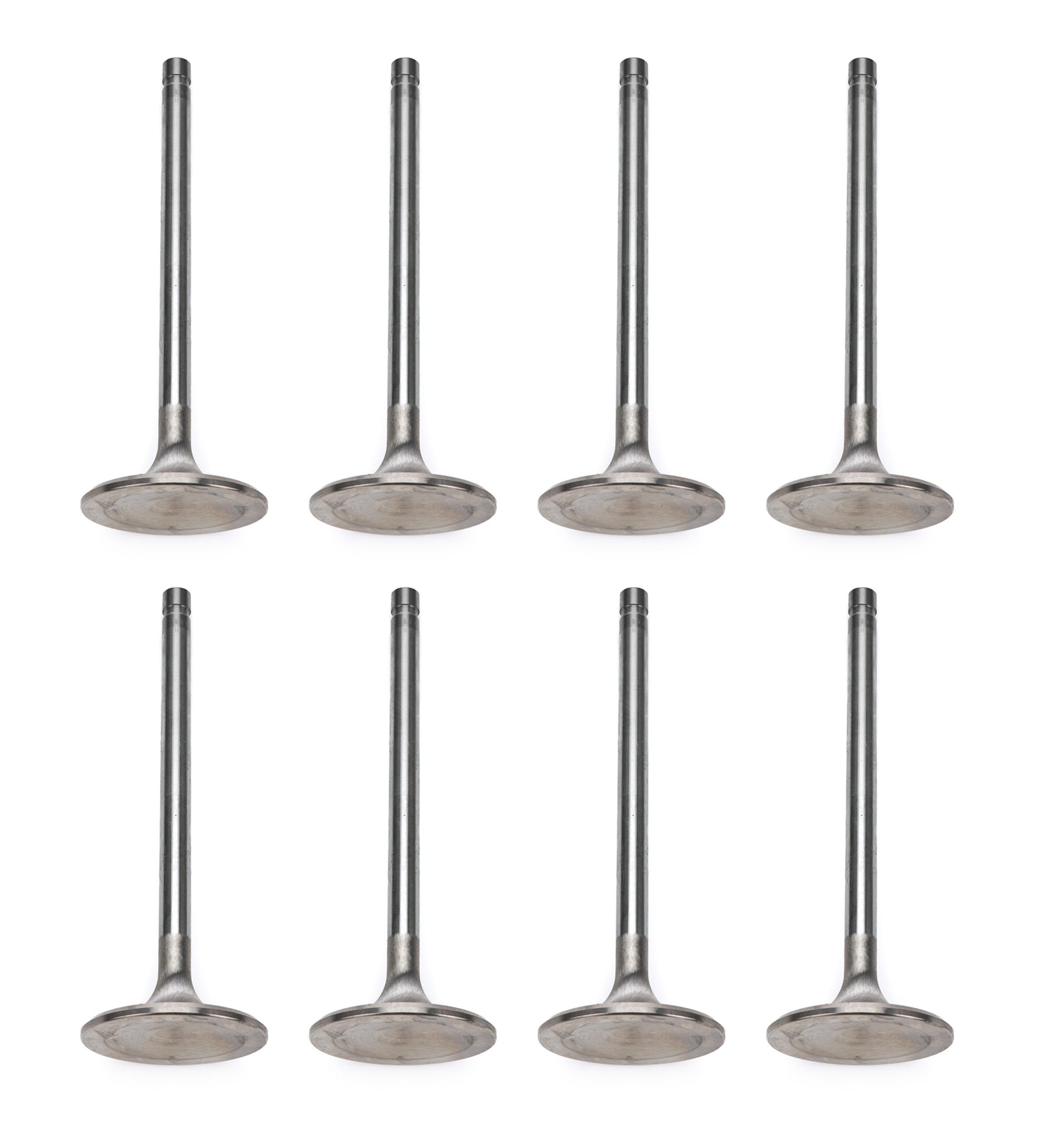 Manley Exhaust Valve, Extreme Duty, 1.880 in Head, 0.342 in Valve Stem, 5.422 in Long, Inconel, Big Block Chevy, Set of 8
