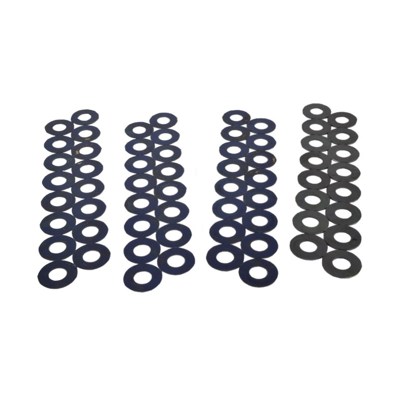 Valve Spring Shim, 0.015 / 0.020 / 0.030 / 0.050 in Thick, 1.250 in OD, 0.570 in ID, Steel, Kit