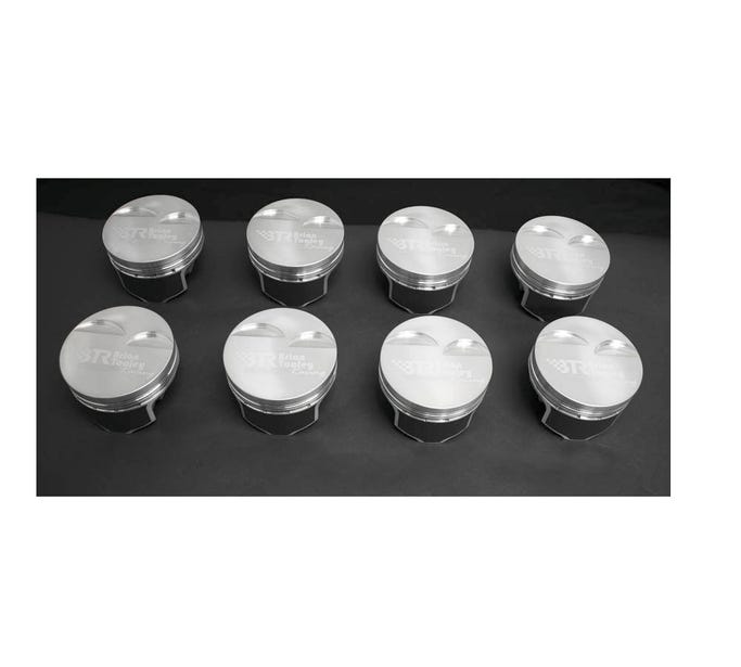 BTR PISTON SET - GEN III/IV LS - 3.800" BORE - 3.622" STROKE - 6.125" ROD - 2CC FLAT TOP - BTRP329125FT2-8