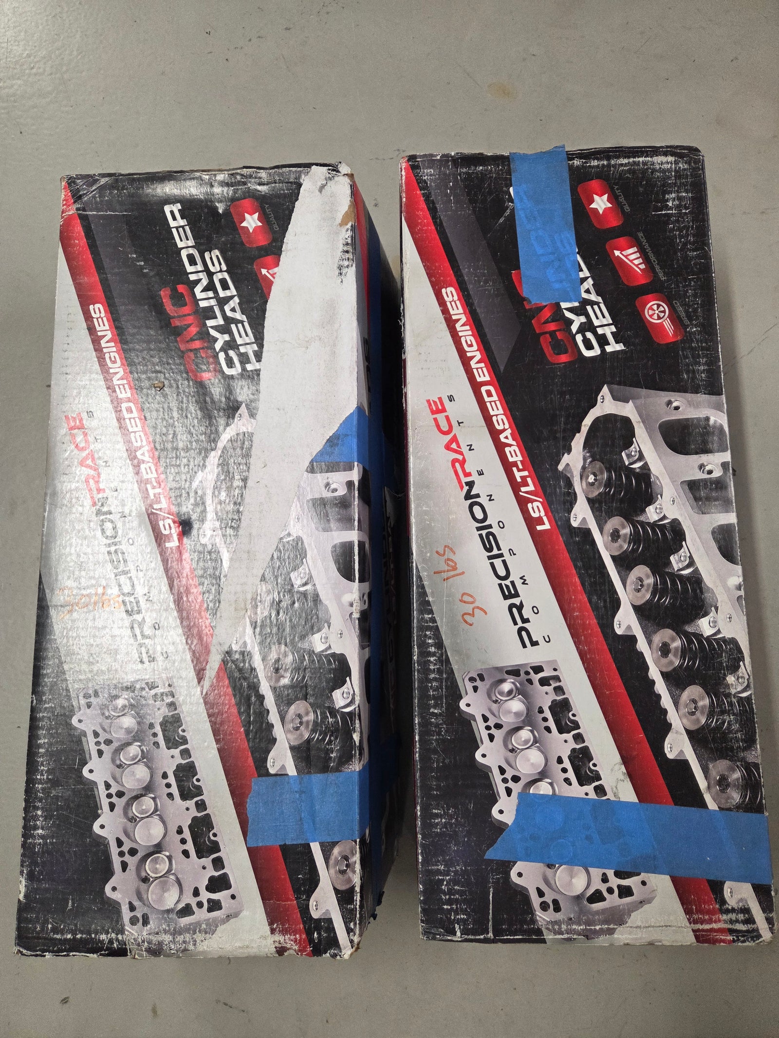 PRC 260cc LS3 CNC Cylinder Heads PAIR - PREOWNED