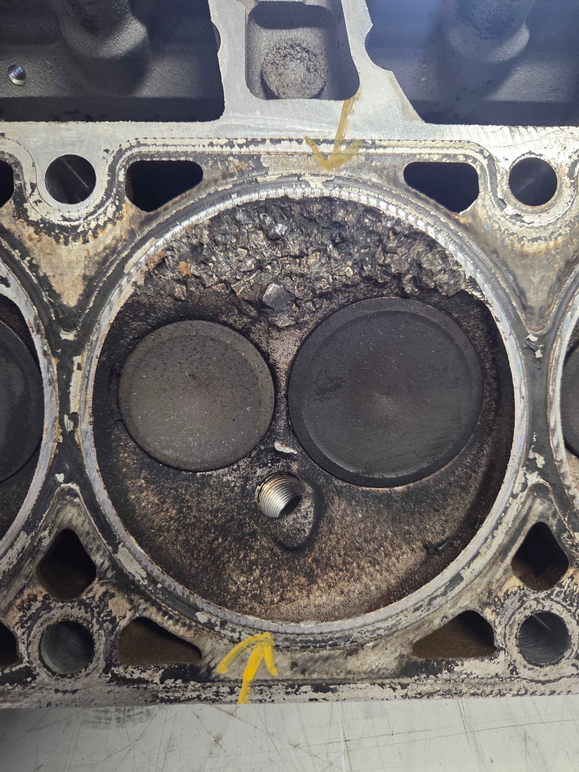 Used 317 Cylinder Head #056