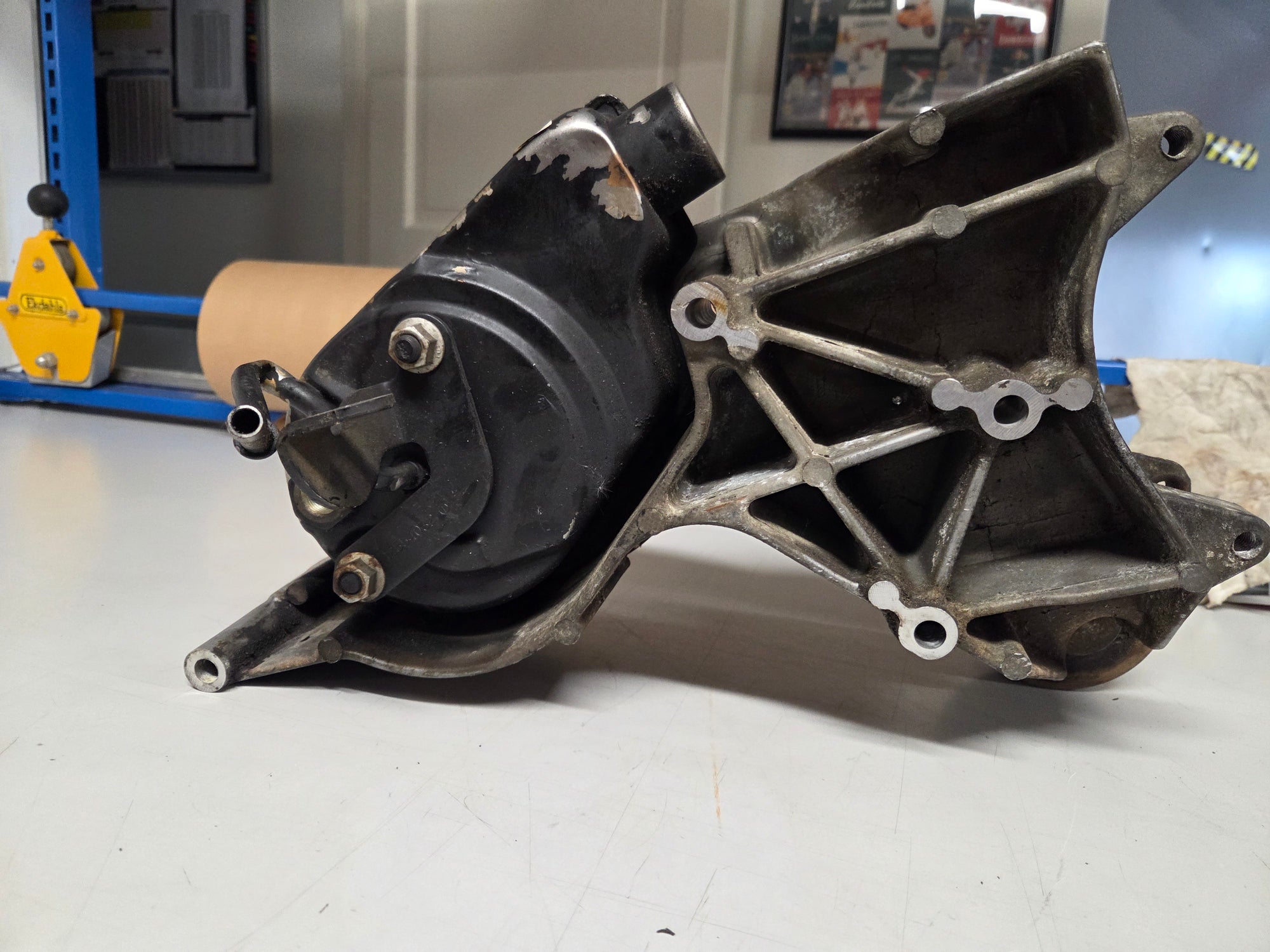 Used GM LS Truck Power Steering Pump Bracket with Pump