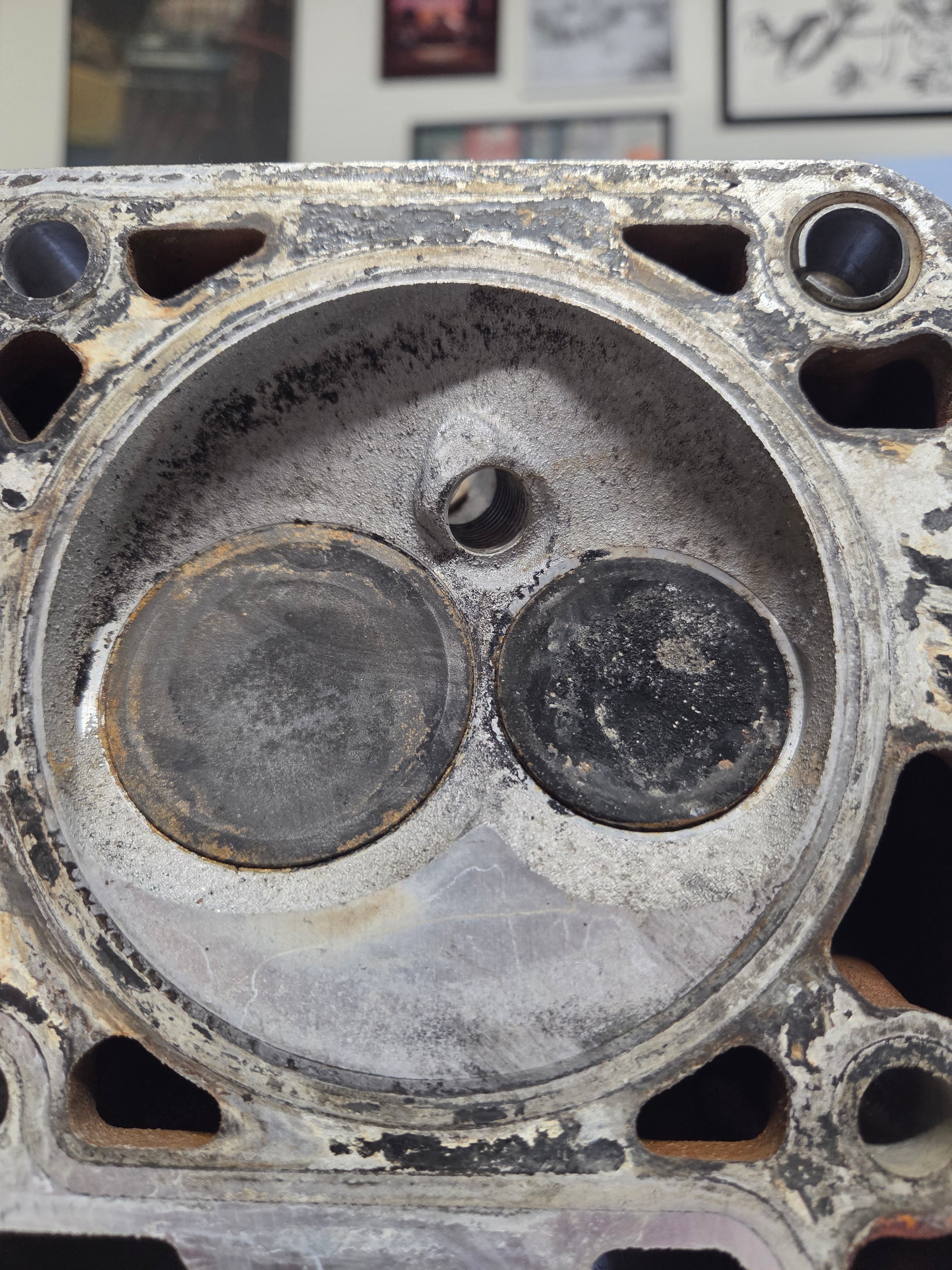 Used 317 Cylinder Head #027