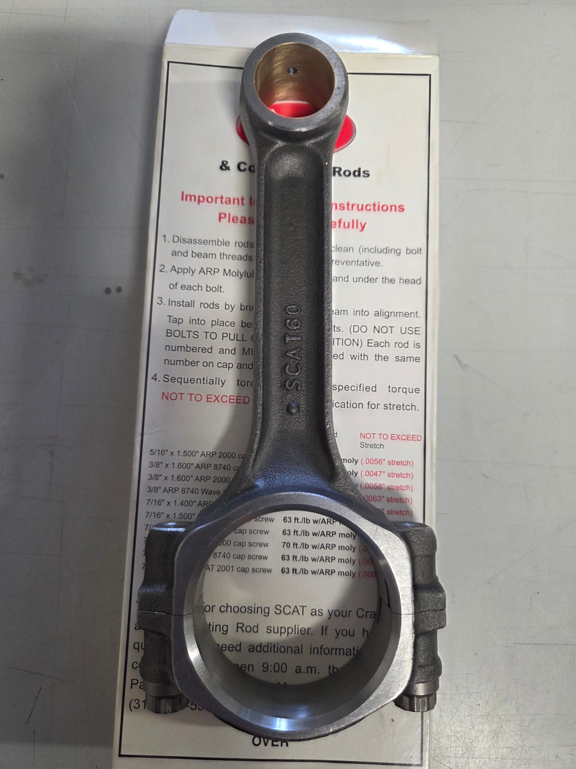 Scat Pro Stock I-Beam Connecting Rods 2-ICR6000-2000 - PREOWNED