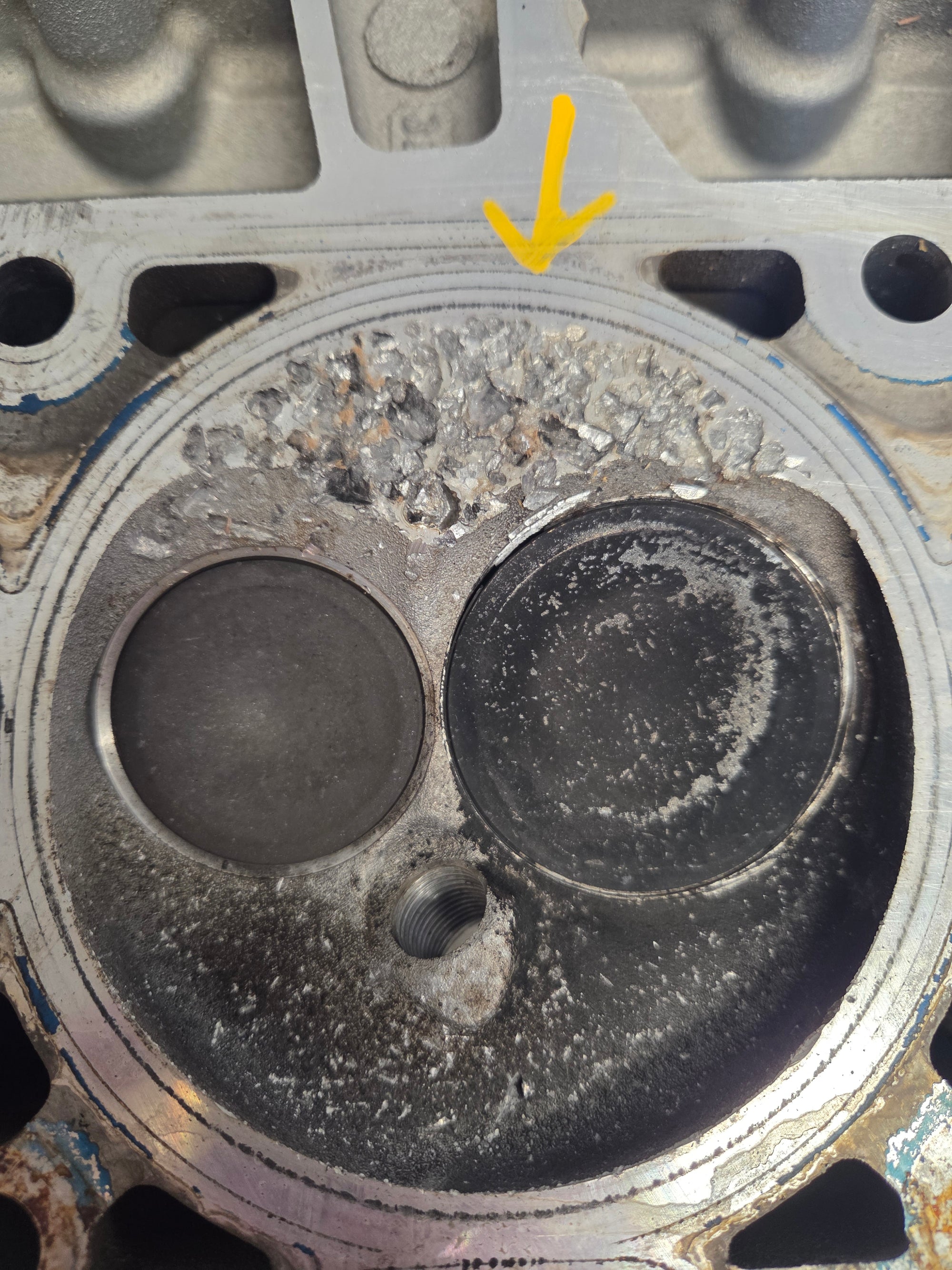 Used 317 Cylinder Head #046